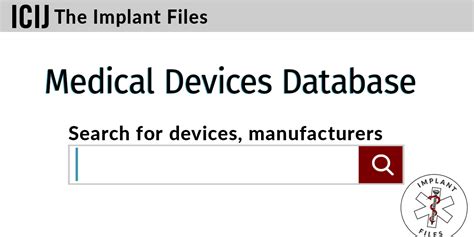 International Medical Devices Database.